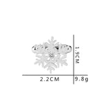 Men's Snowflake Cufflinks Stainless Steel Hollow Snowflake Cufflinks