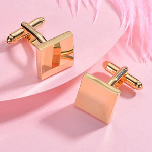 Golden Cufflink High Men's French Shirt Cuff links Wedding Favors