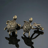 Tortoise Cufflinks Copper Turtle Gemelos French Shirt Cuff links Animal Jewelry