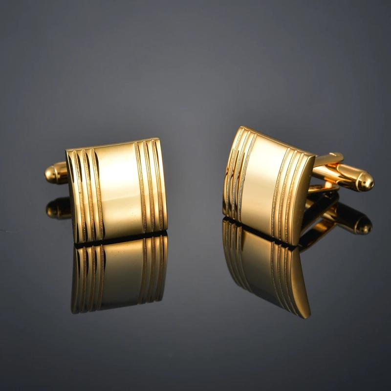 Cuff Links For Men Geometric Copper Cufflinks Jewelry