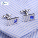 Crystal Cufflinks Button Gemelos Men Jewelry AAA Crystal Cu...