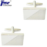 Square Metal Cufflink Cuff Link 2 Pairs