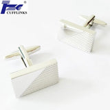 Square Metal Cufflink Cuff Link 2 Pairs