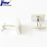 Square Metal Cufflink Cuff Link 2 Pairs