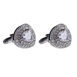 Crystal Enamel Men's Cufflinks Rhinestones French Cuff