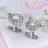 Crystal Enamel Men's Cufflinks Rhinestones French Cuff