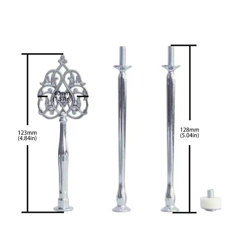 Metal Stand DIY 3-Layer Fruit Plate Snack Stand for Resin Mold Art