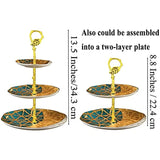 Metal Stand DIY 3-Layer Fruit Plate Snack Stand for Resin Mold Art