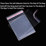 Small Self Adhesive Cellophane Bag OPP Plastic Bags For Jewelry Candy Packaging