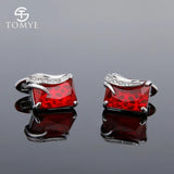 Crystal Angel Wings Cufflinks XK18S365 Formal Dress Shirt Wedding Cuff Links