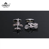 Motorcycle & Airplane Cufflink Gift for Business Men