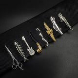 Copper Feather Tie Clip Men's Business Bass Fancy