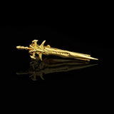 Copper Feather Tie Clip Men's Business Bass Fancy