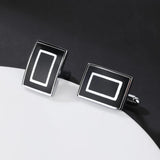 Rectangle Cufflinks Business Shirt Studs Cuff Links