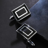 Rectangle Cufflinks Business Shirt Studs Cuff Links