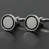 Rim Round Cuff Links Father's Gift Birthday Cuff Links