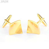 Classic Metal Cufflinks French Shirt Curved Work Jewelry