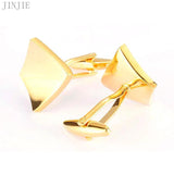 Classic Metal Cufflinks French Shirt Curved Work Jewelry