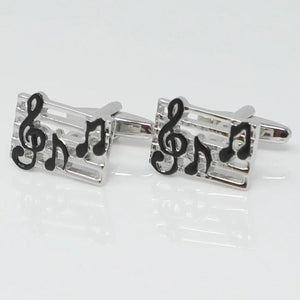 Music Note Cufflinks Music Score Cuff Links Wedding Birthday Gift