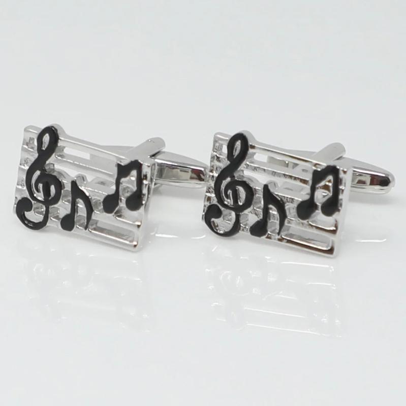 Music Note Cufflinks Music Score Cuff Links Wedding Birthday Gift