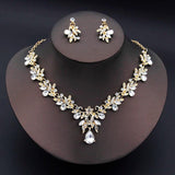 Necklace Earrings Set Bride Jewelry Wedding Accessories