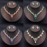 Necklace Earrings Set Bride Jewelry Wedding Accessories