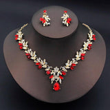 Necklace Earrings Set Bride Jewelry Wedding Accessories