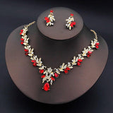 Necklace Earrings Set Bride Jewelry Wedding Accessories
