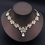 Necklace Earrings Set Bride Jewelry Wedding Accessories