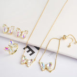 Crystal Insect Butterfly Jewelry Set - High Diamond