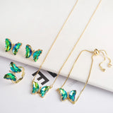 Crystal Insect Butterfly Jewelry Set - High Diamond