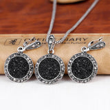 Multicolour Water Drop Crystal Pendant Necklace Earrings Set