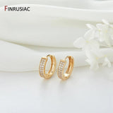 Zircon High Round Earrings for Women