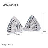 Geometric Triangle Metal Earrings Stainless Steel Women's Gift