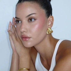 Geometric Triangle Metal Earrings Stainless Steel Women's Gift