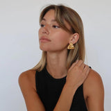 Geometric Triangle Metal Earrings Stainless Steel Women's Gift