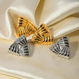 Geometric Triangle Metal Earrings Stainless Steel Women's Gift