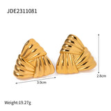Geometric Triangle Metal Earrings Stainless Steel Women's Gift