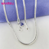 925 Sterling Silver Set: Necklace Bracelet Chain Clasps
