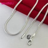 925 Sterling Silver Set: Necklace Bracelet Chain Clasps