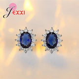 Silver Princess Crystal Zircon Jewelry Set for Women