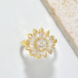 Sunflower Choker Necklace Stainless Steel Jewelry