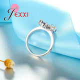 Flower Pendant Set 925 Silver CZ Jewelry