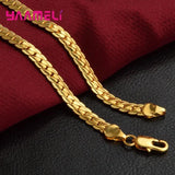 925 Sterling Silver Chain Necklace Bracelet Set for Women Girls