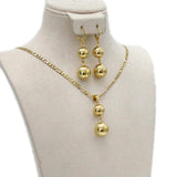 Ethiopia Jewelry Dubai Ball Necklace and Earring Set
