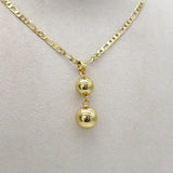 Ethiopia Jewelry Dubai Ball Necklace and Earring Set