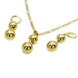 Ethiopia Jewelry Dubai Ball Necklace and Earring Set