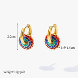 Vintage Flower Necklace Earrings Set for Women Girl, Waterproof Jewelry Gift