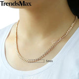 5mm Rose Weaving Bismark Jewelry Set for Women Men