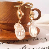 Vintage Baroque Pearl Jewelry Set for Women